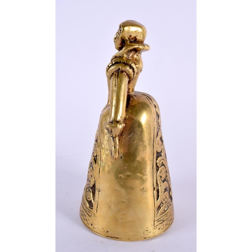 362 - AN EARLY 19TH CENTURY ENGLISH LEAD FIRE MARKER together with an antique bronze figural bell. Largest... 