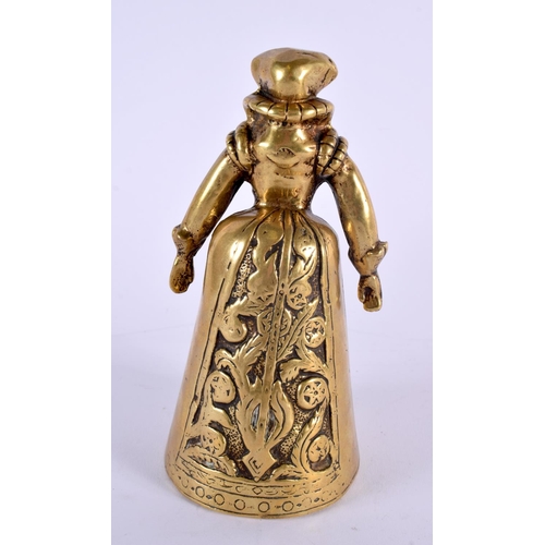 362 - AN EARLY 19TH CENTURY ENGLISH LEAD FIRE MARKER together with an antique bronze figural bell. Largest... 