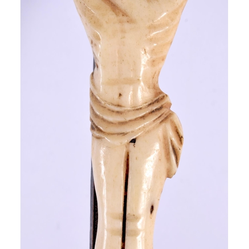 507 - A 19TH CENTURY FRENCH NAPOLEONIC BONE CORPUS CHRIST probably prisoner of war. 18 cm x 8 cm.