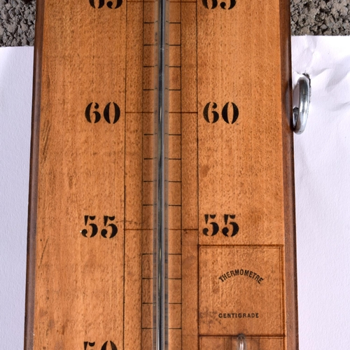 564 - A LARGE EARLY 20TH CENTURY FRENCH BAROMETER. 90 cm x 20 cm.