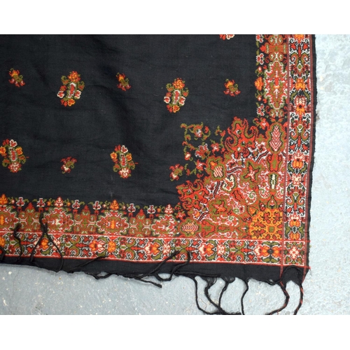 574 - A LARGE KASHMIR SHAWL. 160 cm square.