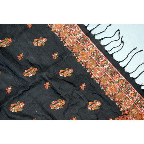 574 - A LARGE KASHMIR SHAWL. 160 cm square.