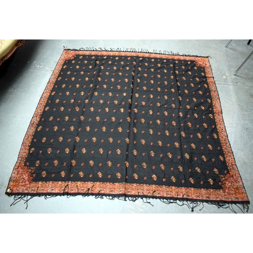 574 - A LARGE KASHMIR SHAWL. 160 cm square.