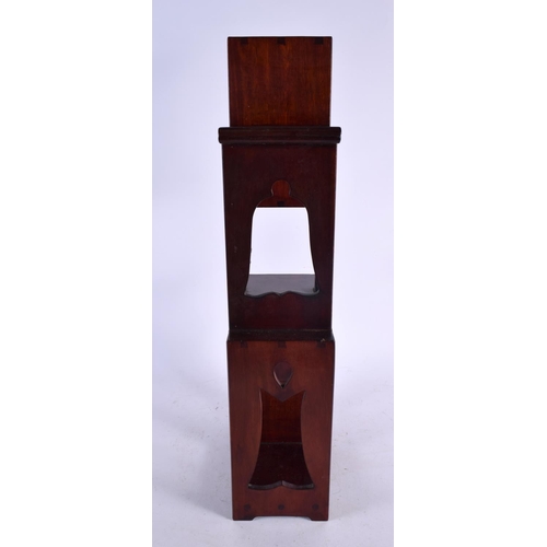 585 - A CHINESE REPUBLICAN PERIOD CARVED HARDWOOD STAND. 54 cm x 28 cm.