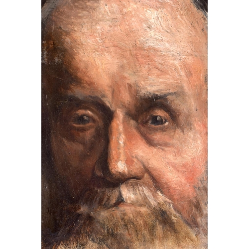 614 - Continental School (19th Century) Oil on canvas, Bearded male. 54 cm x 42 cm.