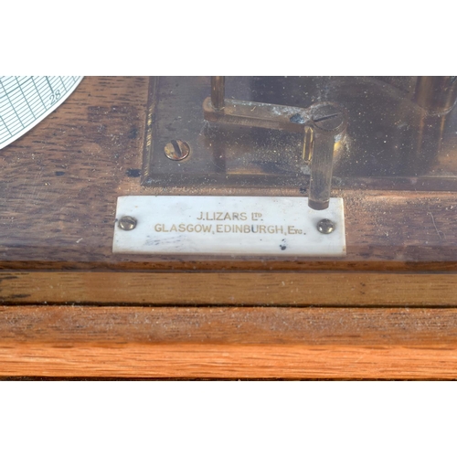 680 - A J LIZARS OF GLASGOW EDINBRUGH BAROGRAPH. 35 cm x 24 cm.