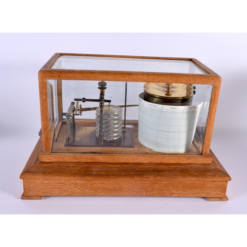 680 - A J LIZARS OF GLASGOW EDINBRUGH BAROGRAPH. 35 cm x 24 cm.