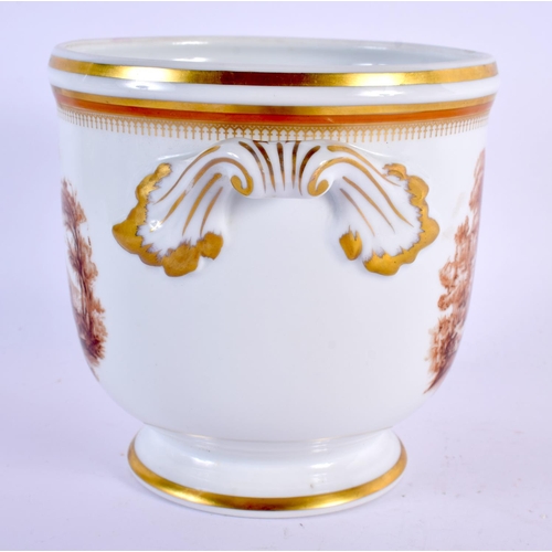 72 - A PORTGUESE VISTA ALEGRE PORCELAIN ICE PAIL. 15 cm x 13 cm.