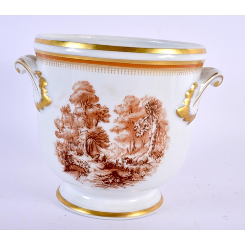 72 - A PORTGUESE VISTA ALEGRE PORCELAIN ICE PAIL. 15 cm x 13 cm.