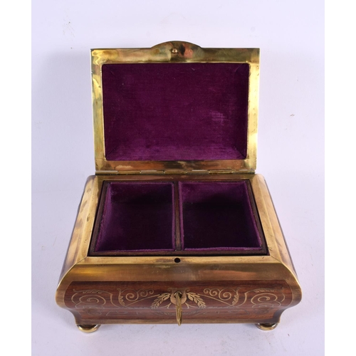 759 - A FINE VIENNESE SECESSIONIST MOVEMENT ERHARD & SOHNE JEWELLERY BOX together with a similar stamp box... 