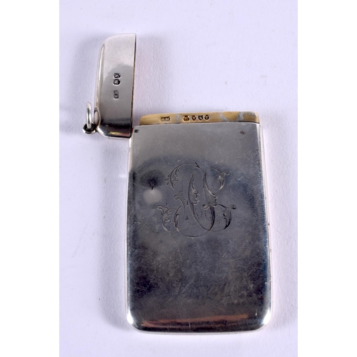 1022 - A VICTORIAN SAMPSON MORDEN SILVER CARD CASE. London 1888. 43.3 grams. 8 cm x 4.5 cm.