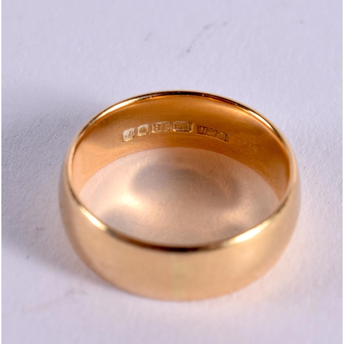 1109 - TWO 18CT GOLD WEDDING BANDS. 13.5 grams. S & L. (2)