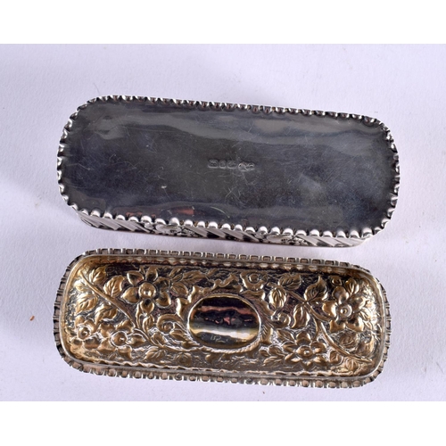 1189 - A VICTORIAN SILVER BOX. Birmingham 1892. 53 grams. 10 cm x 4 cm.