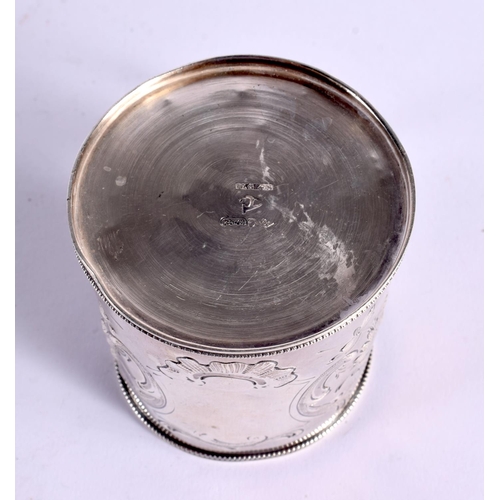 1200 - A CONTINENTAL SILVER TANKARD. 105 grams. 8 cm x 7 cm.