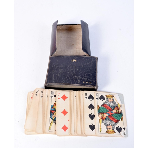 1308 - A SET OF VINTAGE PLAYER CARDS. 11.5 cm x 8.5 cm.