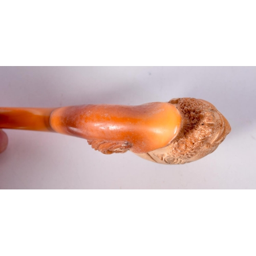 1326 - AN ANTIQUE MEERSCHAUM PIPE. 13.5 cm x 6.5 cm.