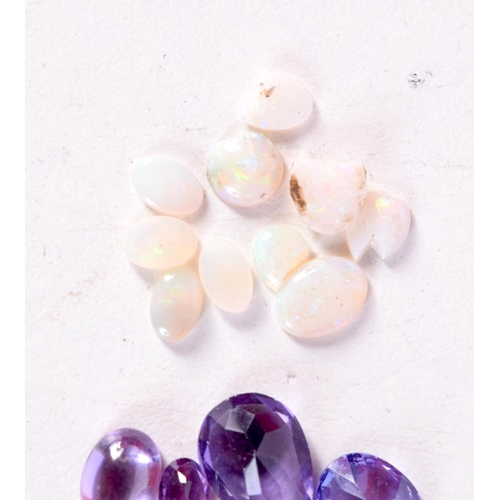 1348 - GEM STONES. Largest 2 cm x 1.5 cm. (qty)