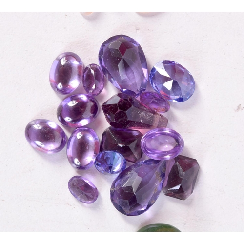 1348 - GEM STONES. Largest 2 cm x 1.5 cm. (qty)