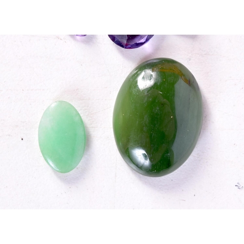 1348 - GEM STONES. Largest 2 cm x 1.5 cm. (qty)