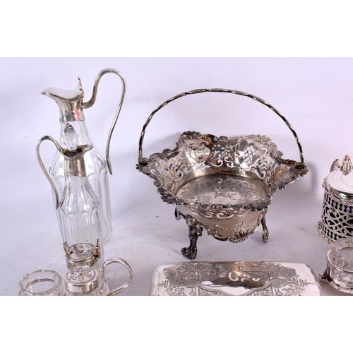 1527 - ASSORTED SILVER AND SILVER PLATE. 2348 grams overall. (qty)