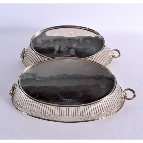 1533 - A LARGE PAIR OF VICTORIAN SILVER BASKETS. Sheffield 1882. 1312 grams. 33.5 cm x 17 cm.