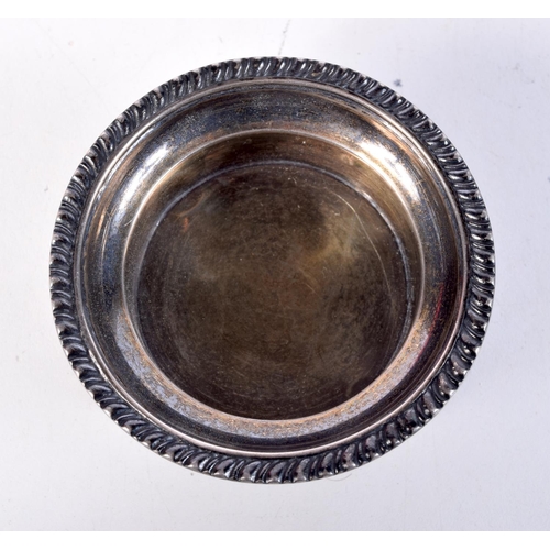 1657 - A 19TH CENTURY RUSSIAN SILVER SALT. 84.5 grams. 7.75 cm wide.