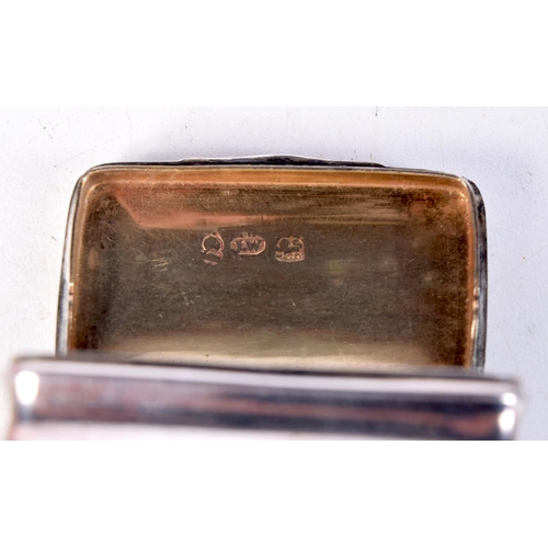 1663 - AN ANTIQUE SILVER SNUFF BOX. Birmingham 1823. 24.3 grams. 5 cm x 3 cm.