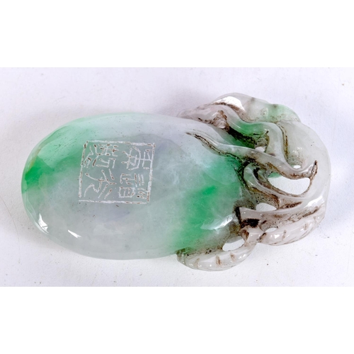 1670 - A CHINESE JADE PENDANT. 128.6 grams. 9 cm x 5.75 cm.