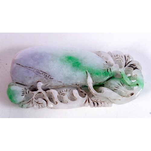 1707 - A CHINESE JADE PENDANT. 119 grams. 9 cm x 4.5 cm.