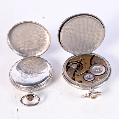 1813 - TWO POCKET WATCHES. 4.75 cm diameter. (2)