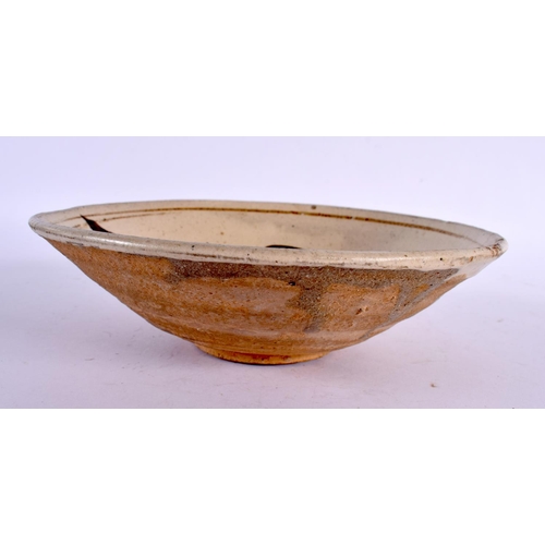 2257 - A 16TH/17TH CENTURY CHINESE CHIZOU POTTERY BOWL Ming/Qing. 20 cm diameter.