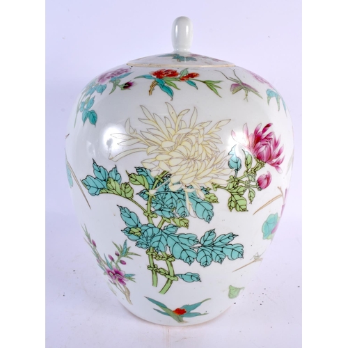 2286 - A CHINESE REPUBLICAN PERIOD FAMILLE ROSE VASE together with a vase & cover and a Cantonese teapot. L... 