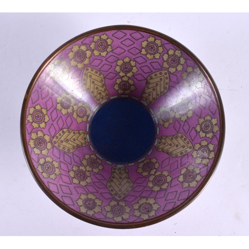 2292 - AN EARLY 20TH CENTURY CHINESE CLOISONNE ENAMEL CONICAL BOWL Late Qing/Republic. 15 cm diameter.