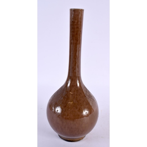 2310 - A RARE 19TH CENTURY CHINESE BROWN MONOCHROME PORCELAIN VASE Qing. 24 cm high.