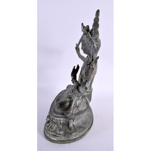 2363 - A CHINESE TIBETAN BRONZE BUDDHISTIC FIGURE OF TARA 20th Century. 30 cm x 16 cm.