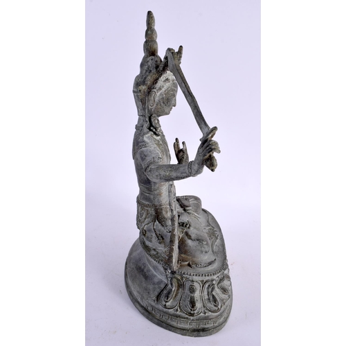 2363 - A CHINESE TIBETAN BRONZE BUDDHISTIC FIGURE OF TARA 20th Century. 30 cm x 16 cm.