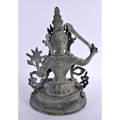 2363 - A CHINESE TIBETAN BRONZE BUDDHISTIC FIGURE OF TARA 20th Century. 30 cm x 16 cm.