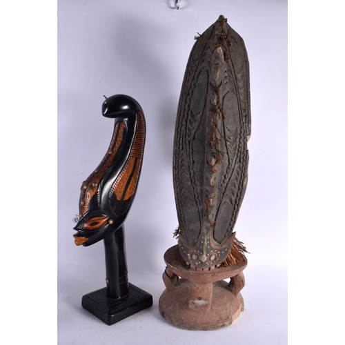 2374 - A PAPUA NEW GUINEA SEPIK TRIBAL FIGURE etc. Largest 65 cm high. (qty)