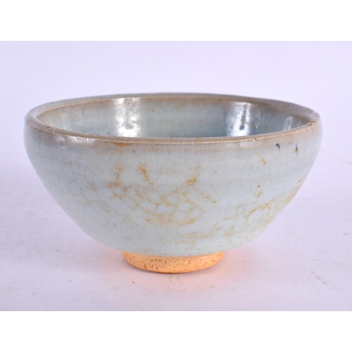 2394 - A CHINESE JUNYAO STONEWARE TEABOWL 20th Century. 8.5 cm diameter.