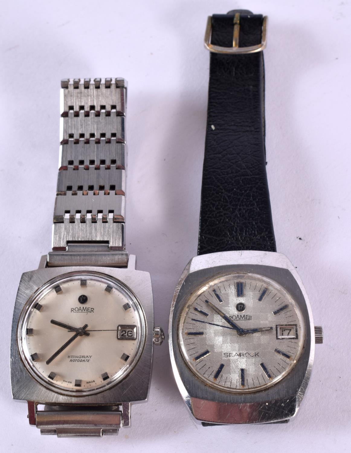 TWO VINTAGE ROAMER WATCHES SEAROCK AND STINGRAY . Roamer Searock