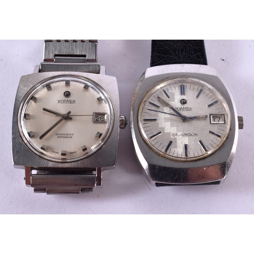 TWO VINTAGE ROAMER WATCHES (SEAROCK AND STINGRAY). Roamer