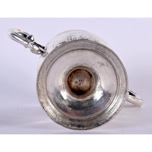 111 - A GEORGE II IRISH SILVER CUP C1750 by Michael Hewitson. Dublin. 459 grams. 15 cm x 20 cm.