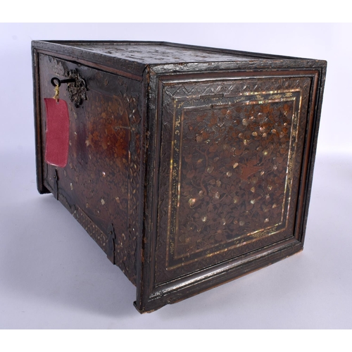 22 - A Rare late 16th century Japanese Namban cabinet on an 18th century or earlier Chippendale style lac... 