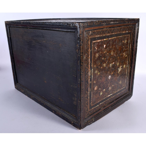 22 - A Rare late 16th century Japanese Namban cabinet on an 18th century or earlier Chippendale style lac... 