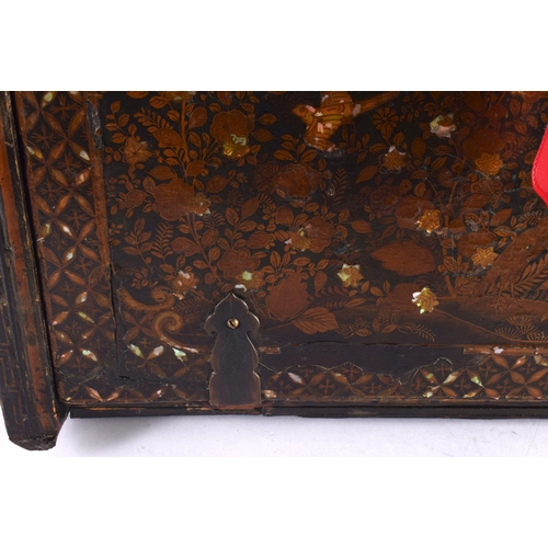 22 - A Rare late 16th century Japanese Namban cabinet on an 18th century or earlier Chippendale style lac... 