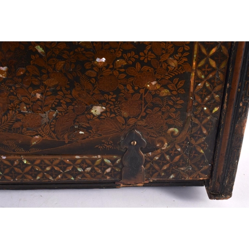 22 - A Rare late 16th century Japanese Namban cabinet on an 18th century or earlier Chippendale style lac... 