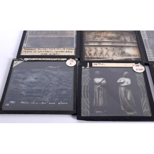 39 - A Collection of antique magic lantern photographic slides of Ancient Greek Antiquities. (75)