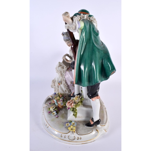 29 - A LARGE ANTIQUE GERMAN PORCELAIN FIGURAL GROUP. 30cm x 22cm.