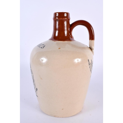 40 - AN IRISH JOHN LOCKES KILBEGGAN WHISKEY JUG together with two Hungarian wine bottles. Largest 22cm hi... 