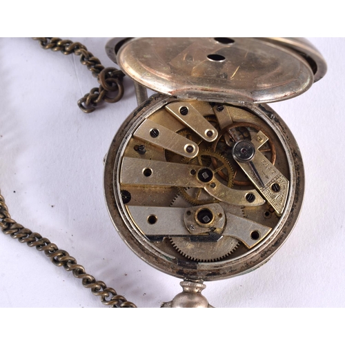 417 - A COLLECTION OF ANTIQUE SILVER & OTHER POCKET WATCHES together with a 9ct gold watch etc. (qty)